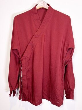 Dao Zhi Yi Traditional Cross Collar Wrap Shirt